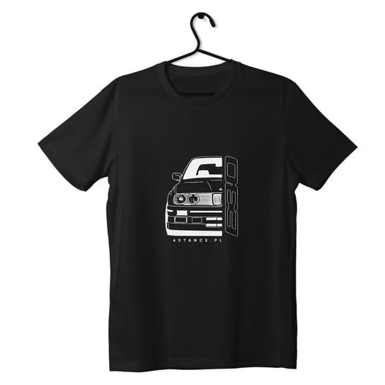 T-shirt koszulka przód BMW E30 czarna-L ProducentTymczasowy