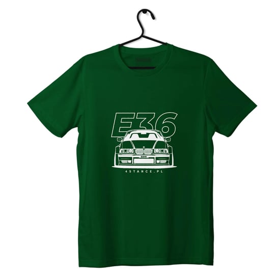 T-shirt koszulka przód BMW E36 zielona-XXL ProducentTymczasowy