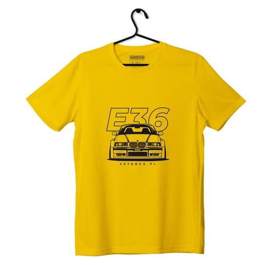 T-shirt koszulka przód BMW E36 żółta-3XL ProducentTymczasowy