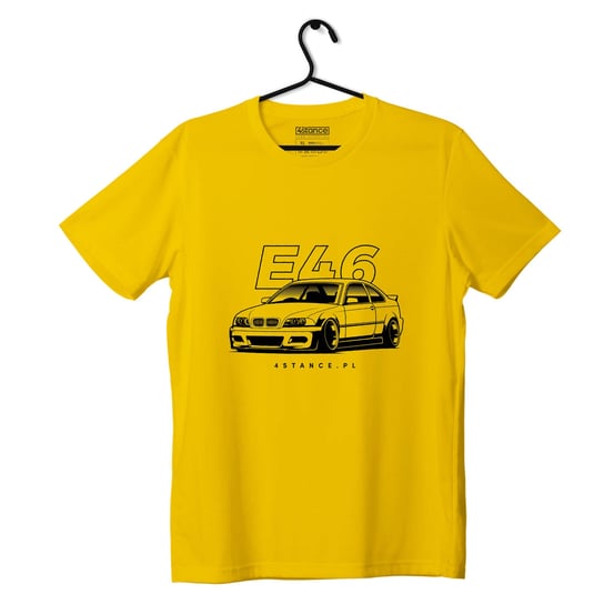 T-shirt koszulka przód BMW E46 żółta-3XL ProducentTymczasowy