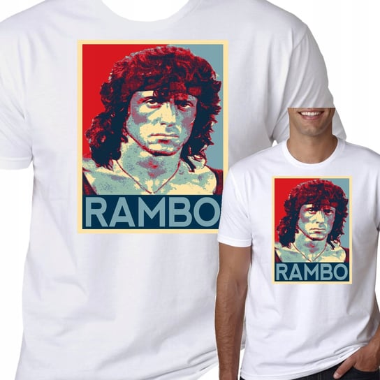 T-Shirt KOSZULKA RAMBO STALLONE FILM L 0749 Inna marka