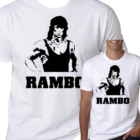 T-Shirt KOSZULKA RAMBO STALLONE FILM XL 0751 Inna marka