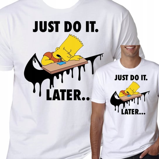 T-Shirt Koszulka Simpsons Bart Just Do It L 0791 Inna marka