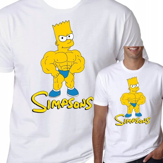 T-Shirt KOSZULKA SIMPSONS BART PREZENT L 0576 Inna marka