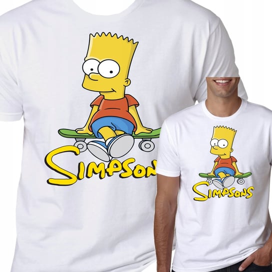 T-Shirt KOSZULKA SIMPSONS BART PREZENT S 0577 Inna marka