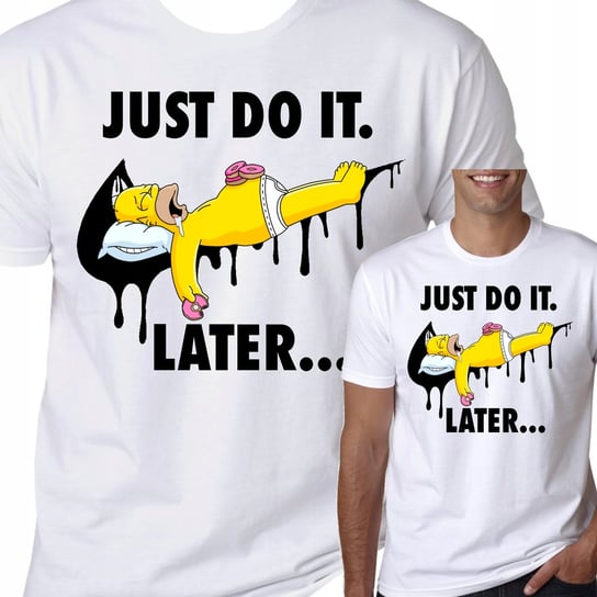 T-Shirt Koszulka Simpsons Homer Just Do It L 0790 Inna marka