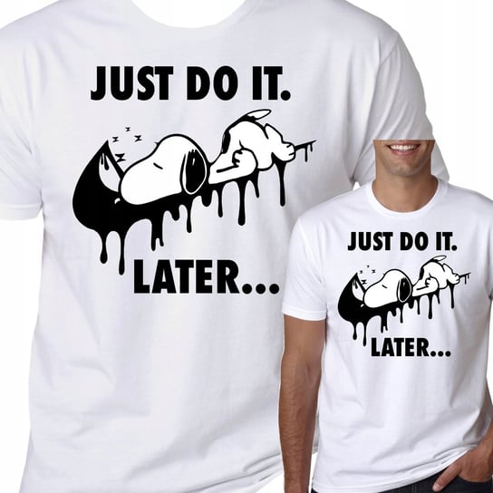 T-Shirt Koszulka Snoopy Prezent Just Do It L 0797 Inna marka