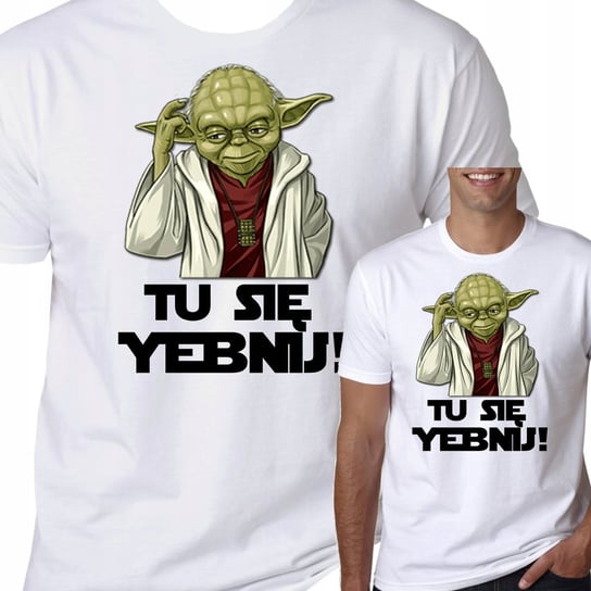 T-Shirt Koszulka Star Wars Śmieszne Yoda S 0642 Inna marka