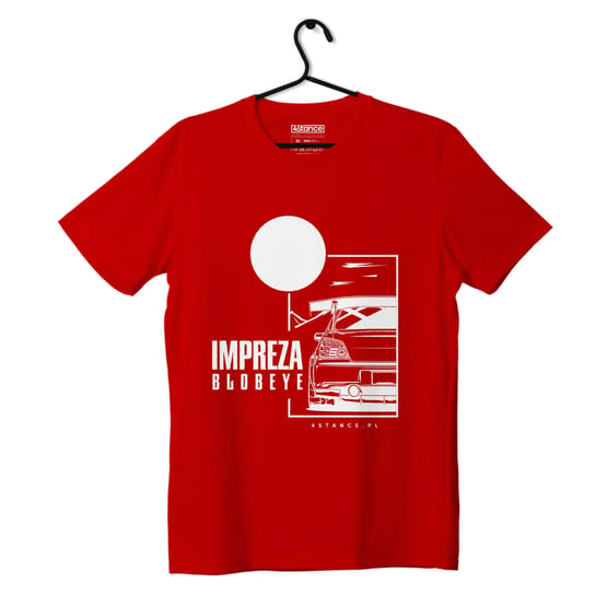 T-shirt koszulka Subaru Impreza Blobeye czerwona-3XL ProducentTymczasowy