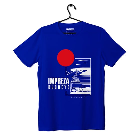 T-shirt koszulka Subaru Impreza Blobeye niebieska-3XL ProducentTymczasowy