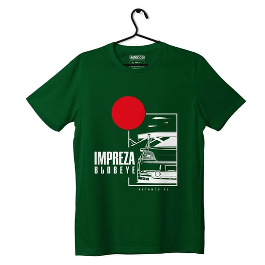 T-shirt koszulka Subaru Impreza Blobeye zielona-M ProducentTymczasowy