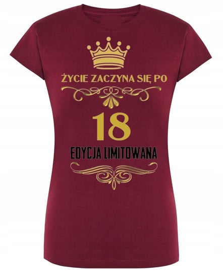 T-Shirt Koszulka Urodzinowa 18 Lat Prezent r.M Inna marka