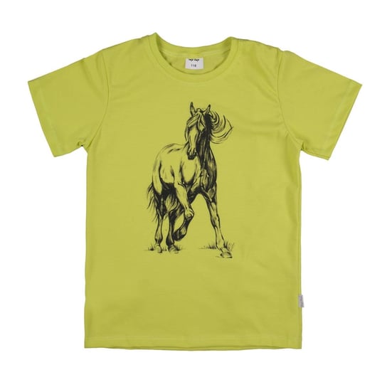 T-Shirt krótki rękaw dla dziewczynki, zielony, koń, Tup Tup Tup Tup
