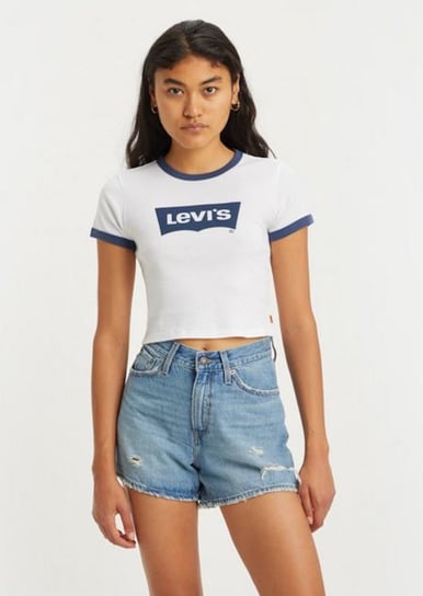 T-Shirt Levi'S Graphic Ringer Mini Tee White/Sargasso Sea  A3523 0005 S Levi's