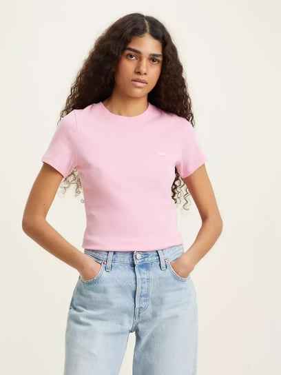 T-Shirt Levi'S Ss Rib Baby Tee Prism Pink 37697-0041 S Levi's