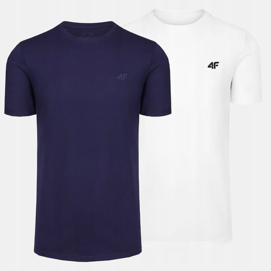 T-SHIRT MĘSKI 4F KOSZULKA BAWEŁNIANA SPORTOWA BASIC ZESTAW 2SZT KOMPLET 4F