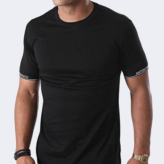 T-Shirt Męski Antony Morato Slim Fit Czarny-Xl Antony Morato