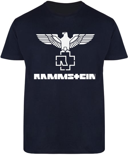 T-SHIRT MĘSKI DLA FANA RAMMSTEIN METAL KOSZULKA GRANATOWA R-XXL A529 DonWitold