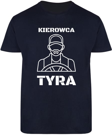 T-SHIRT MĘSKI DLA KIEROWCY CIĘŻARÓWKI ŚMIESZNA KOSZULKA GRANATOWA R-M A35 DonWitold