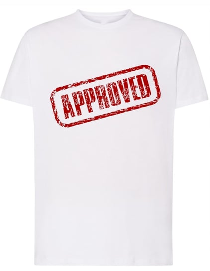 T-Shirt męski duży nadruk Approved Rozm.XL Inna marka