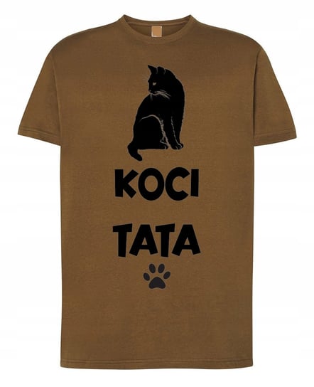 T-Shirt męski Dzień Taty Koci TATA r.M Inna marka