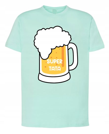 T-Shirt męski Dzień Taty Super TATA Piwo r.XS Inna marka