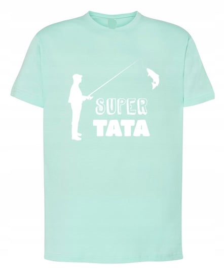 T-Shirt męski Dzień Taty Super TATA Wędkarz r.XL Inna marka