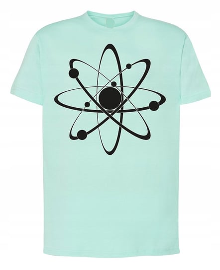 T-Shirt męski fajny nadruk Atom r.S Inna marka