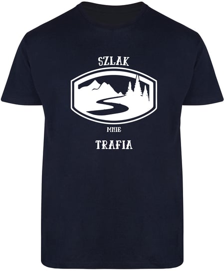 T-SHIRT MĘSKI GÓRY TATRY ALPINISTA ŚMIESZNA KOSZULKA GRANATOWA R-M A8 DonWitold