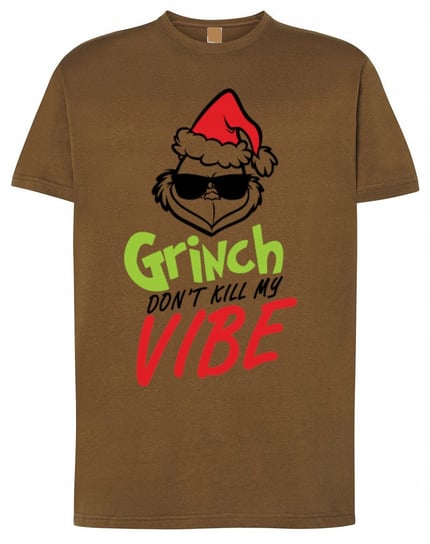 T-Shirt męski Grinch Dont Kill My Vibe Boże Narodzenie r.XL Inna marka