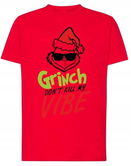 T-Shirt męski Grinch Dont Kill My Vibe Boże Narodzenie r.XS Inna marka