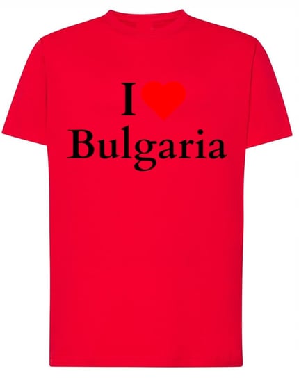 T-Shirt męski I Love Bulgaria Kocham Bułgarie Państwa r.L Inna marka