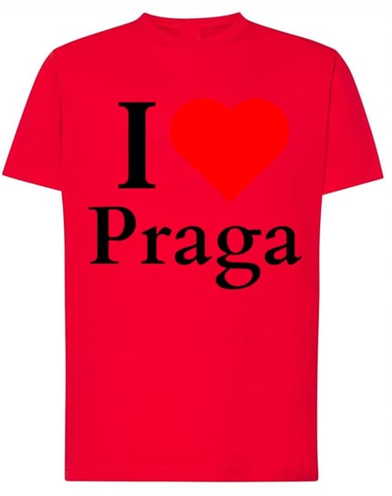 T-Shirt męski I Love Praga Kocham Prage Czechy Stolica r.S Inna marka