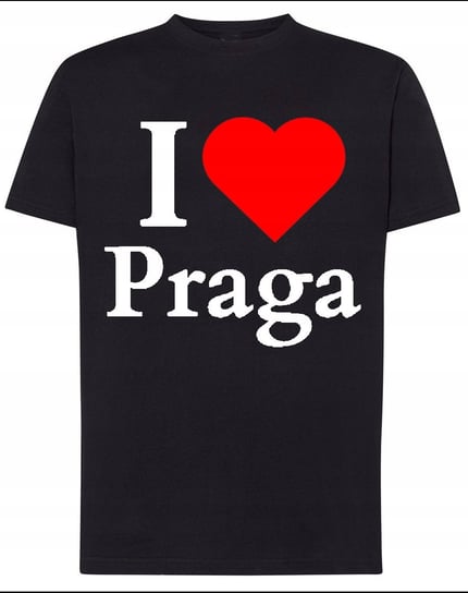 T-Shirt męski I Love Praga Kocham Prage Czechy Stolica r.S Inna marka