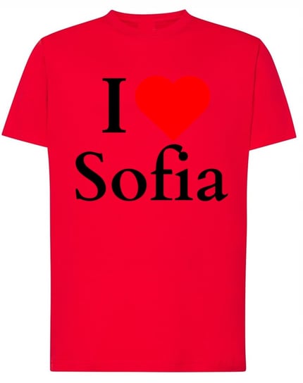 T-Shirt męski I Love Sofia Kocham Sofie Bułgaria Stolica r.5XL Inna marka