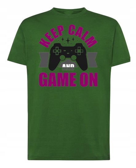 T-Shirt męski Keep Calm Game On r.L Inna marka