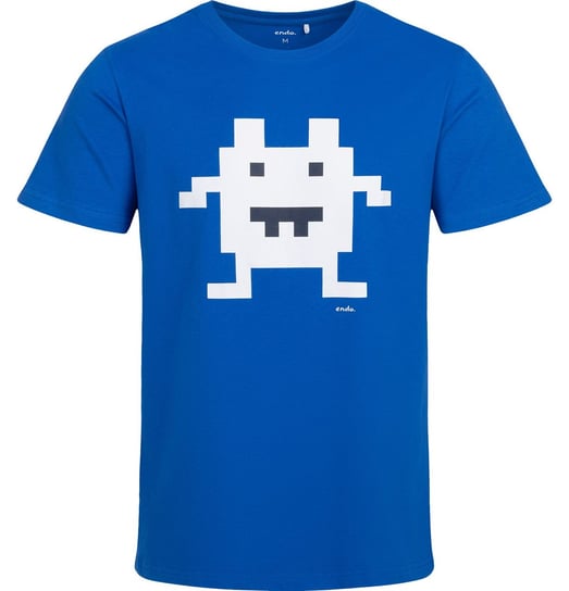 T-shirt męski Koszulka męska bawełniana niebieska L Retro Piksel  Endo Endo