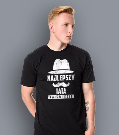 T-shirt męski KOSZULKOWO Najlepszy Tata, rozmiar XL Koszulkowo