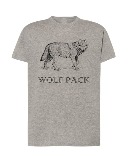 T-SHIRT MĘSKI LOGO WILK WOLF PACK NADRUK r. 3XL Inna marka