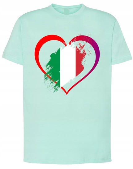 T-Shirt męski Miłość Włochy Serce r.M Inna marka