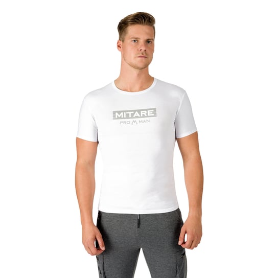 T-shirt męski MITARE PRO biały K093 XL MITARE