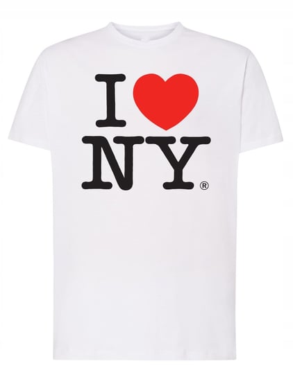 T-Shirt męski modny nadruk I love NEW YORK r.3XL Inna marka