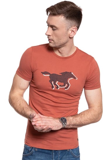 T-Shirt Męski Mustang Aaron C Print 1009522 7103-M Inna marka