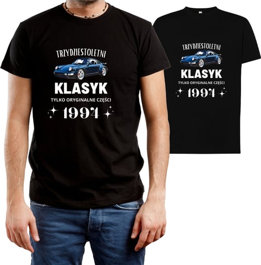 T-SHIRT MĘSKI NA 30 URODZINY TRZYDZIESTKA PREZENT KOSZULKA CZARNA R-M A37 DonWitold