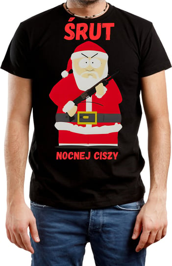 T-SHIRT MĘSKI NA PREZENT ŚWIĘTA SOUTH PARK KOSZULKA CZARNA R-S A474 DonWitold