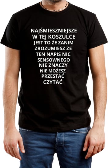 T-SHIRT MĘSKI NA PREZENT URODZINY ŚMIESZNA KOSZULKA CZARNA R-XL A688 DonWitold