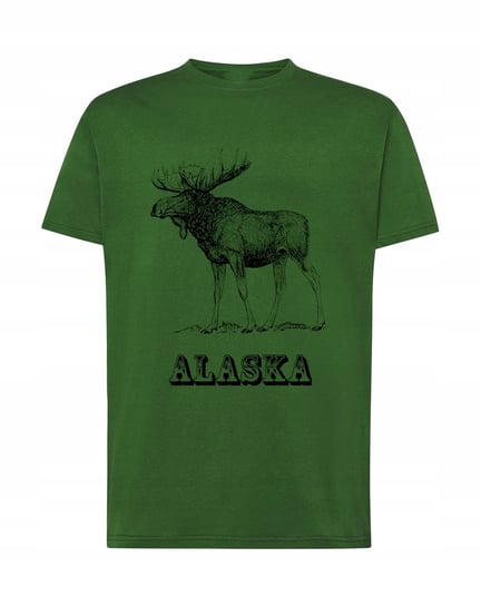 T-Shirt męski nadruk Alaska Łoś Logo Rozm.M Inna marka