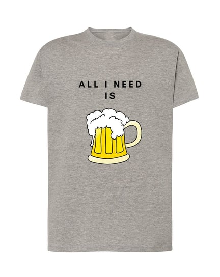 T-Shirt męski nadruk All I need is Beer Rozm.M Inna marka