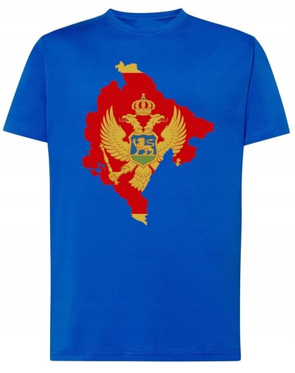 T-Shirt męski nadruk Czarnogóra Flaga r.4XL Inna marka