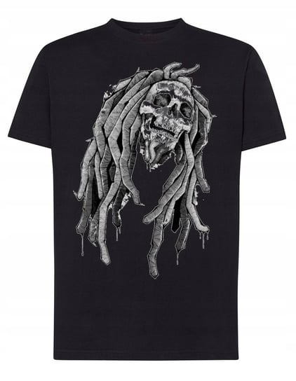 T-Shirt męski nadruk czaszka dredy Marley r.3XL Inna marka